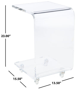 Rollins-Acrylic-Bar-Cart - Safavieh 