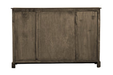 Load image into Gallery viewer, Sunset Trading Cottage Six Door Sideboard with Glass Front in Distressed Brown Raftwood
