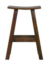 Load image into Gallery viewer, Sunset Trading Cottage 20 Bottle Barrel Bar with 2 Stools &amp; Wine Glass Rack Made from Solid Wood in Java Brown