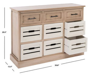 Briar-3-Drawer-&-6-Removable-Drawer-Console-Table - Safavieh