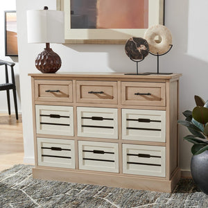 Briar-3-Drawer-&-6-Removable-Drawer-Console-Table - Safavieh
