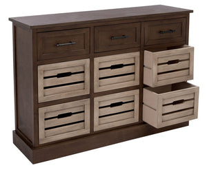 Briar-3-Drawer-&-6-Removable-Drawer-Console-Table - Safavieh