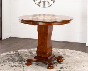 Sunset Trading Bellagio 42" Round Counter Height Dining, Chess and Poker Table, Reversible 3 in 1  Game Top