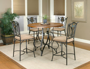 Sunset Trading 5 Piece Vail Pub Table Set