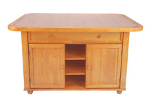 Load image into Gallery viewer, Sunset Trading 3 Piece Light Oak Kitchen Island Set with Terracotta Rose Tile Top  