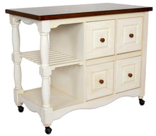 Load image into Gallery viewer, Sunset Trading Andrews Four Drawer Kitchen Cart