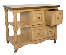 Load image into Gallery viewer, Sunset Trading Brook Four Drawer Kitchen Cart