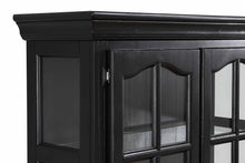 Load image into Gallery viewer, Sunset Trading Black Cherry Selections Keepsake Buffet and Lighted Hutch in Antique Black and Cherry