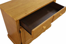 Load image into Gallery viewer, Sunset Trading Oak Selections Keepsake Buffet and Lighted Hutch in Light Oak