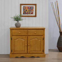 Load image into Gallery viewer, Sunset Trading Oak Selections Keepsake Buffet in Light Oak