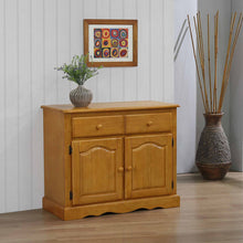 Load image into Gallery viewer, Sunset Trading Oak Selections Keepsake Buffet in Light Oak