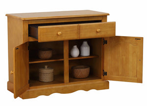 Sunset Trading Oak Selections Keepsake Buffet in Light Oak