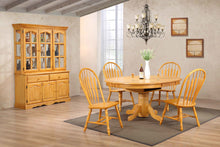 Load image into Gallery viewer, Sunset Trading Oak Selections Treasure Buffet and Lighted Hutch in Light Oak