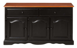 Sunset Trading Black Cherry Selections Treasure Buffet in Antique Black and Cherry