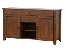 Load image into Gallery viewer, Sunset Trading Simply Brook Sideboard Server in Amish Brown