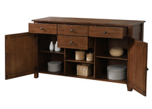 Load image into Gallery viewer, Sunset Trading Simply Brook Sideboard Server in Amish Brown