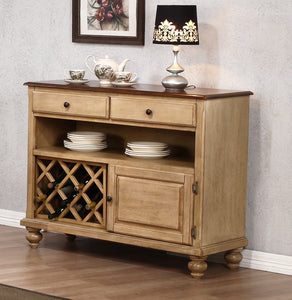 Sunset Trading Brook Buffet Server Wine Storage