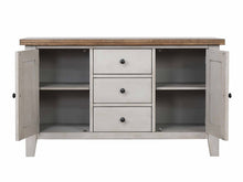 Load image into Gallery viewer, Sunset Trading Country Grove Buffet and Hutch in Distressed Gray and Brown Wood