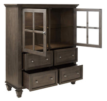 Load image into Gallery viewer, Sunset Trading Shades of Gray One Piece China Cabinet