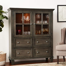 Load image into Gallery viewer, Sunset Trading Shades of Gray One Piece China Cabinet