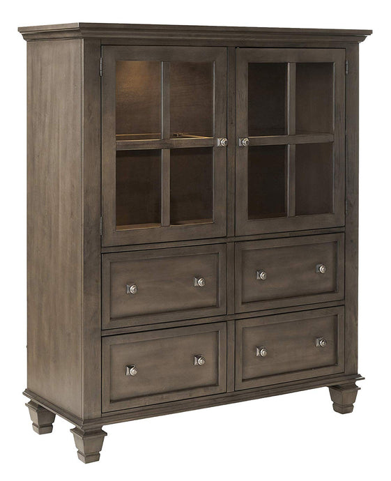 Sunset Trading Shades of Gray One Piece China Cabinet