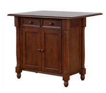Load image into Gallery viewer, Sunset Trading Andrews Drop Leaf Kitchen Island in Chestnut