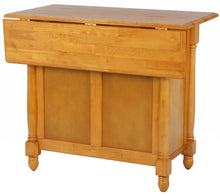 Load image into Gallery viewer, Sunset Trading Light Oak Kitchen Island with Drop Leaf Top