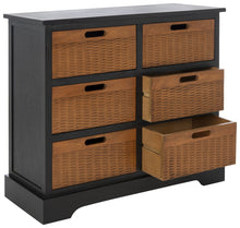 Load image into Gallery viewer, Black-Landers-6-Drawer-Storage-Unit - Safavieh