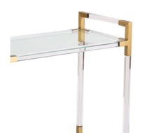 Load image into Gallery viewer, Regina Andrew Contemporary Acrylic and Brass Americano Bar Cart