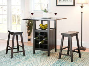 Emeric-3-Pc-Set-Drop-Leaf-Pub-Table-Espresso- Safavieh 