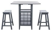 Load image into Gallery viewer, Emeric-3-Pc-Set-Drop-Leaf-Pub-Table-Grey - Safavieh