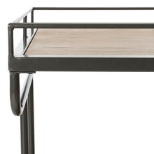 Load image into Gallery viewer, Dawson-2-Tier-Rectangle-Bar-Cart-Gunmetal - Safavieh 