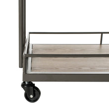 Load image into Gallery viewer, Dawson-2-Tier-Rectangle-Bar-Cart-Gunmetal - Safavieh 