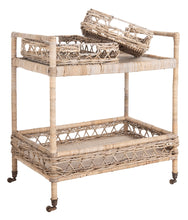 Load image into Gallery viewer, Ambrose-2-Tier-Rattan-Bar-Cart - Safavieh 