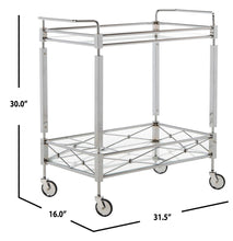 Load image into Gallery viewer, Ingrid-2-Tier-Rectangle-Bar-Cart - Safavieh 