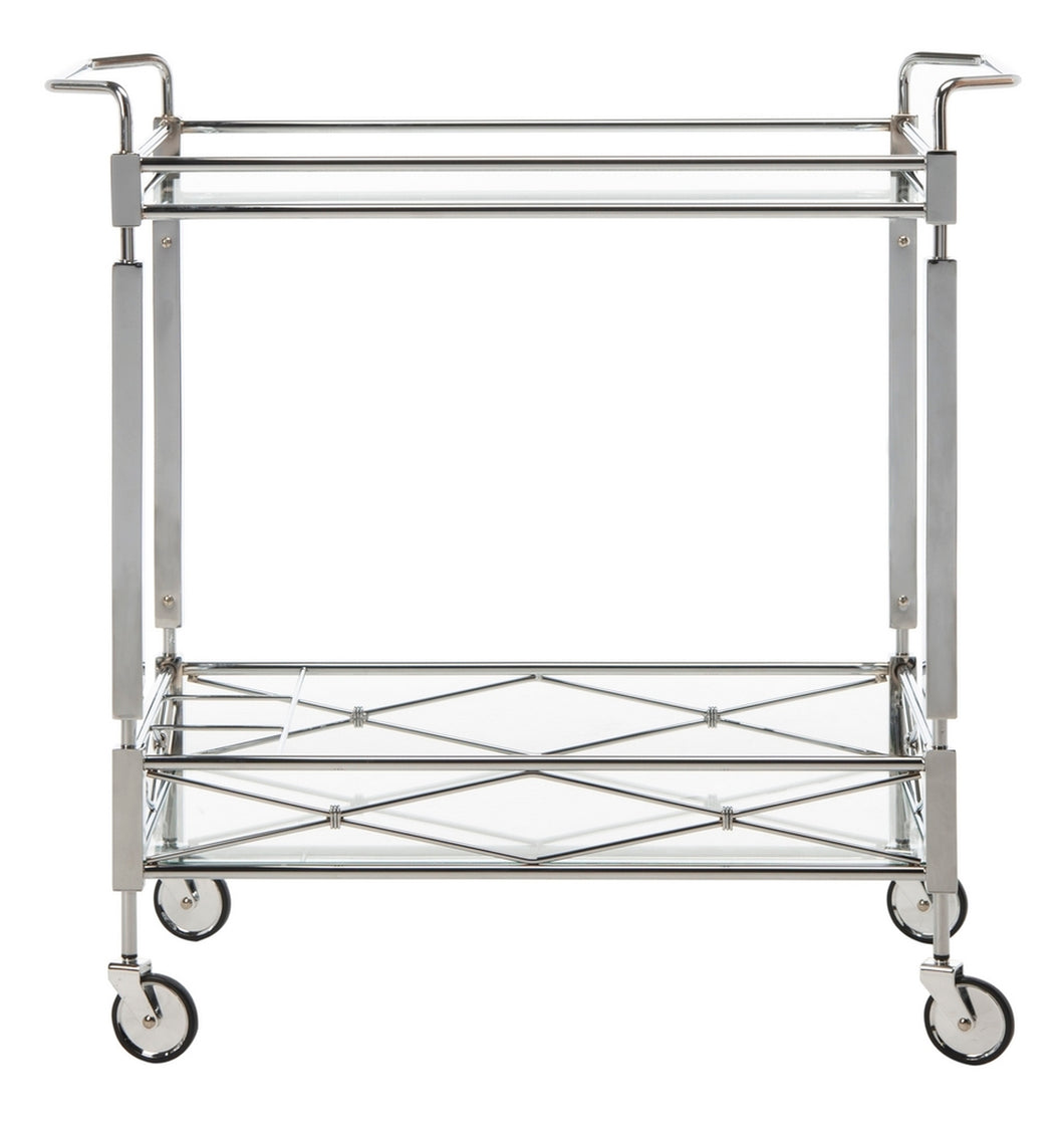 Ingrid-2-Tier-Rectangle-Bar-Cart - Safavieh 