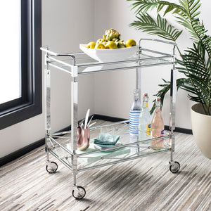 Ingrid-2-Tier-Rectangle-Bar-Cart - Safavieh 