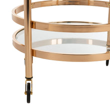 Load image into Gallery viewer, Sienna-2-Tier-Round-Bar-Cart-Gold- Safavieh 