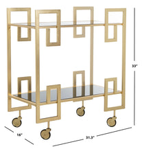 Load image into Gallery viewer, Eliza-2-Tier-Bar-Cart - Safavieh 