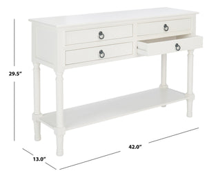 Haines-4 Drawer-Console-Table - Safavieh