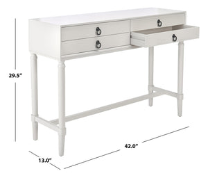 Aliyah-4 Drawer-Console-Table - Safavieh