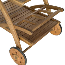 Load image into Gallery viewer, Natural - Lodi-Outdoor-Portable-Tea-Cart - Safavieh