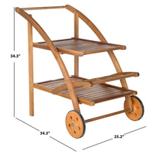 Load image into Gallery viewer, Natural - Lodi-Outdoor-Portable-Tea-Cart - Safavieh