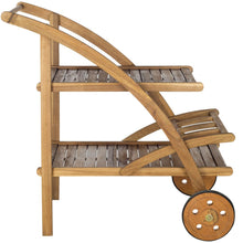 Load image into Gallery viewer, Natural - Lodi-Outdoor-Portable-Tea-Cart - Safavieh