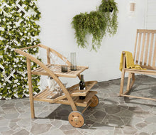 Load image into Gallery viewer, Natural - Lodi-Outdoor-Portable-Tea-Cart - Safavieh