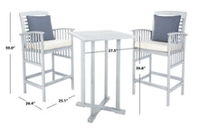 Load image into Gallery viewer, Grey-Pate-3-Piece-Bar-39.8-inch-H-Table-Bistro-Set - Safavieh