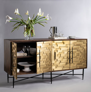 Skylar-Brass-Sideboard - Safavieh