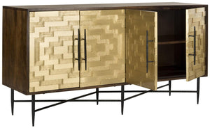 Skylar-Brass-Sideboard - Safavieh