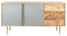 Load image into Gallery viewer, Titan-Gold-Inlayed-Cement-Sideboard - Safavieh