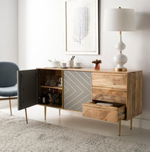 Load image into Gallery viewer, Titan-Gold-Inlayed-Cement-Sideboard - Safavieh